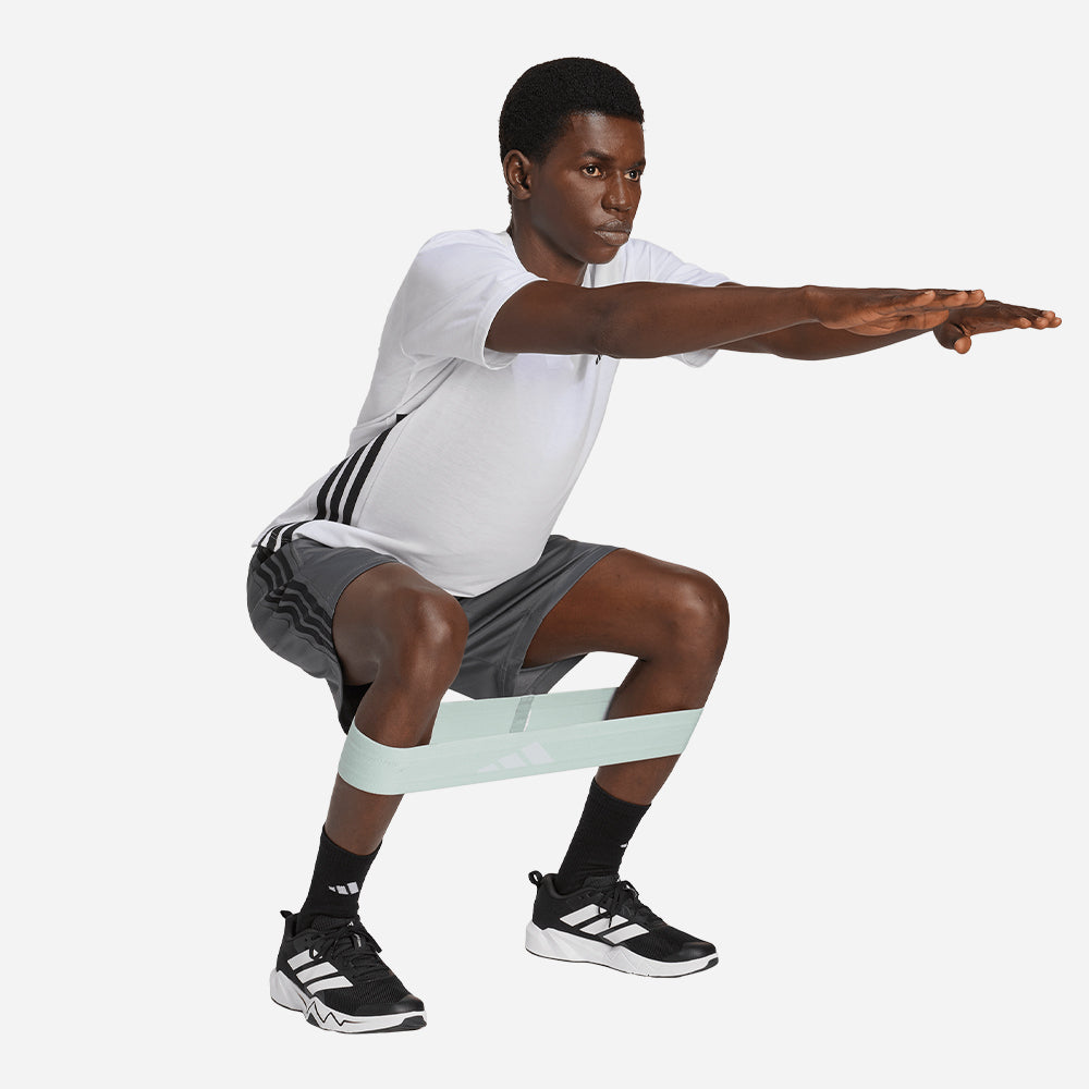 Quần Ngắn Thể Thao Nam Adidas Workout Essentials Base 3 Stripes Woven - Xám - Supersports Vietnam