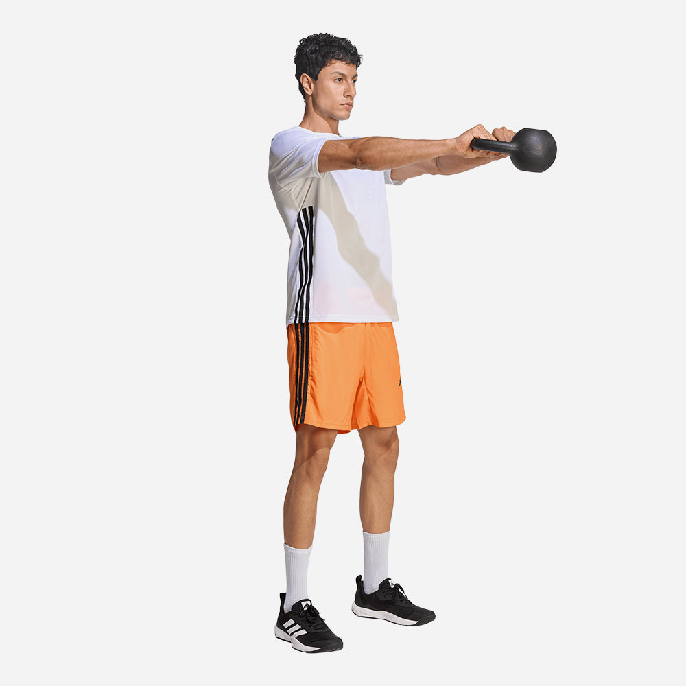 Áo Thun Nam Adidas Workout Essentials Base 3-Stripes - Trắng - Supersports Vietnam