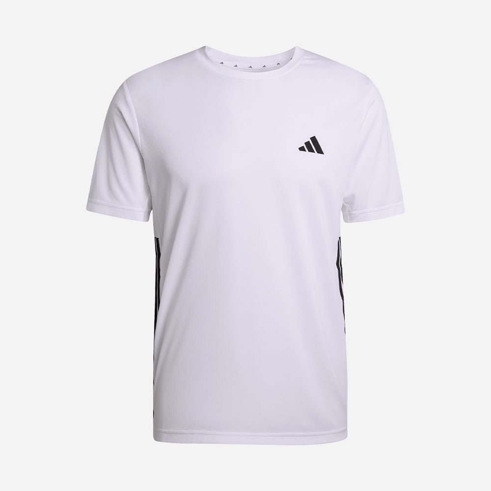 Áo Thun Nam Adidas Workout Essentials Base 3-Stripes - Trắng - Supersports Vietnam