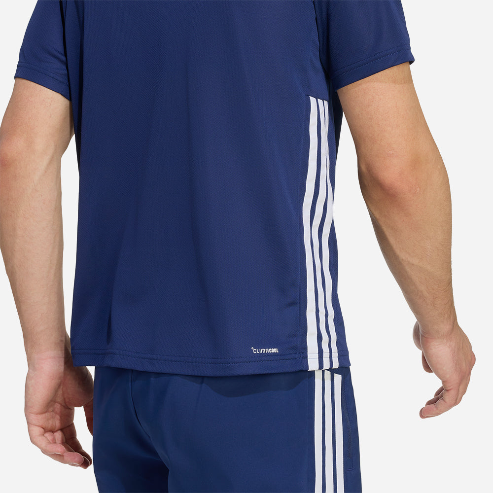 Áo Thun Nam Adidas Workout Essentials Base 3-Stripes - Xanh Navy - Supersports Vietnam