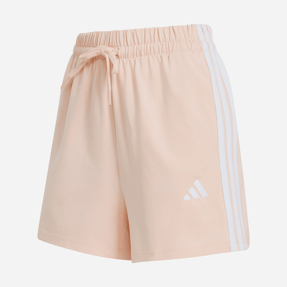 Quần Ngắn Thời Trang Nữ Adidas Essentials 3-Stripes Cotton - Cam San Hô - Supersports Vietnam
