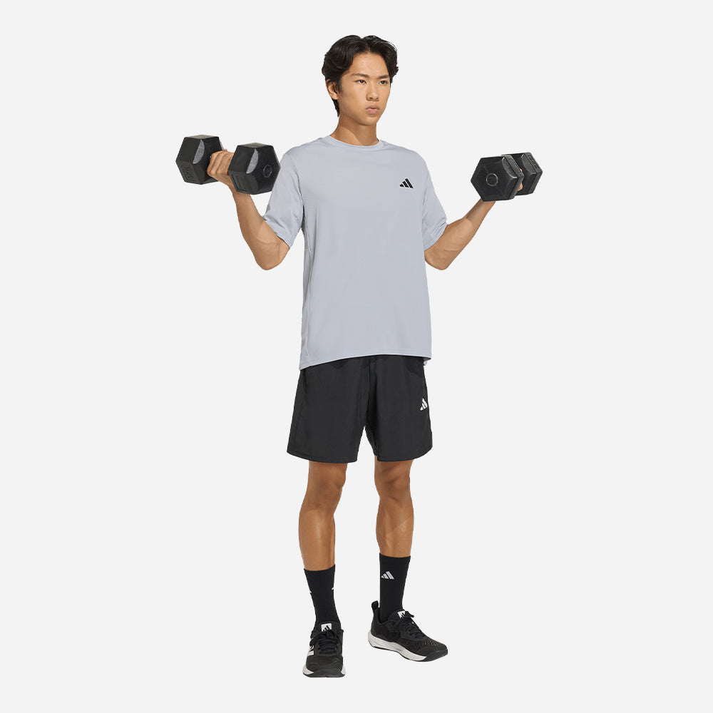 Áo Thun Nam Adidas Workout Essentials Base - Xám - Supersports Vietnam