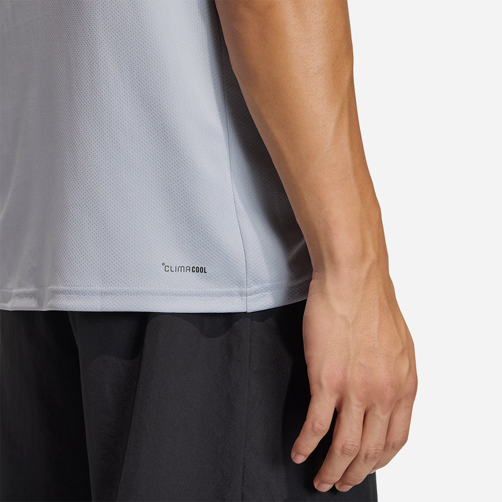 Áo Thun Nam Adidas Workout Essentials Base - Xám - Supersports Vietnam