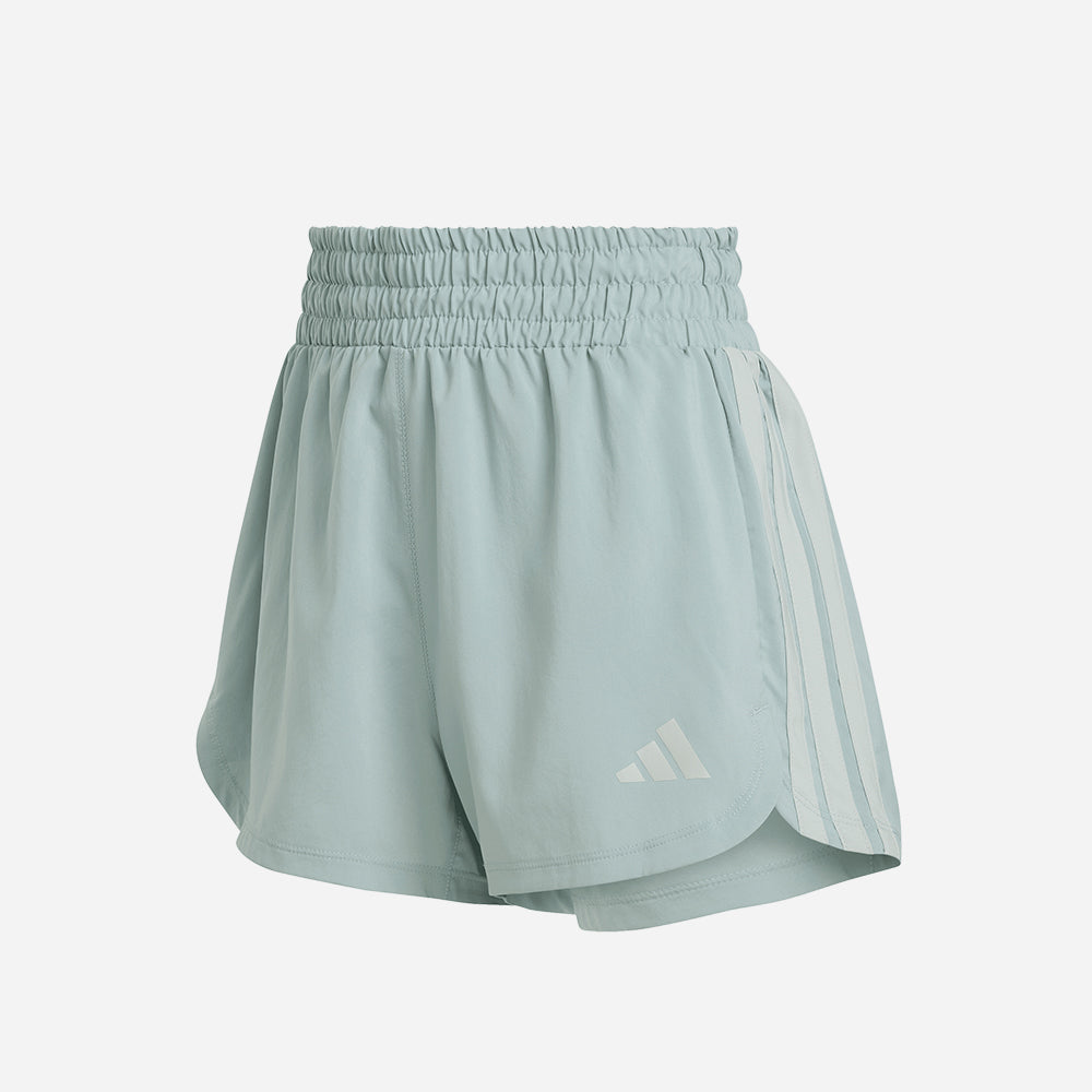 Quần Ngắn Thể Thao Nữ Adidas Pacer Workout Woven High Rise - Xanh Mint - Supersports Vietnam