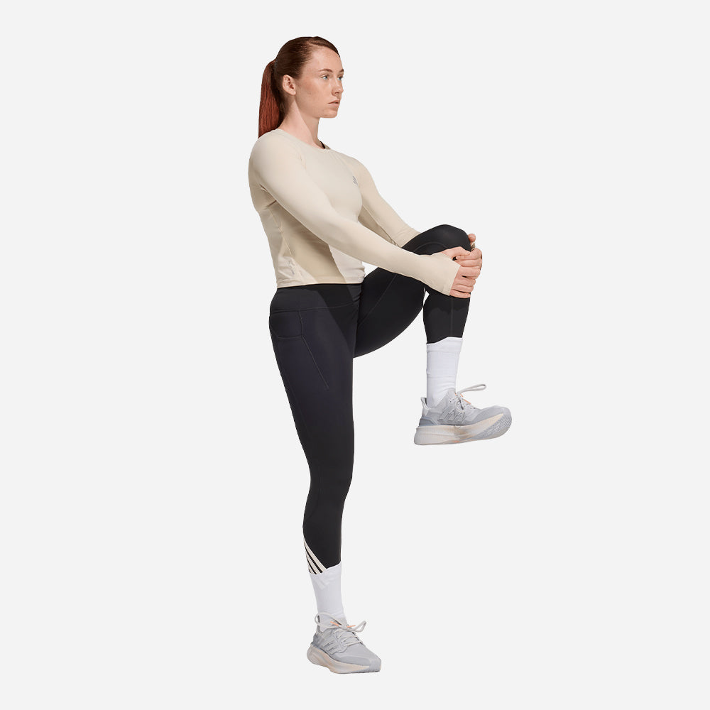 Quần Bó Thể Thao Nữ Adidas Adi365 3 Stripes - Đen - Supersports Vietnam