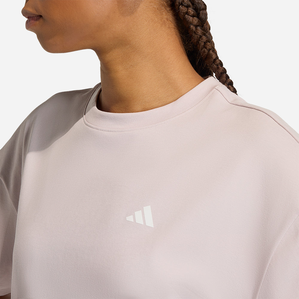 Áo Thun Nữ Adidas Primelift Essentials Workout Oversized - Hồng - Supersports Vietnam