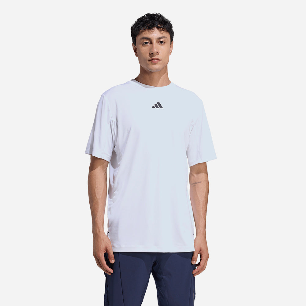 Áo Thun Nam Adidas D4T Primelift 3 Stripes - Trắng - Supersports Vietnam