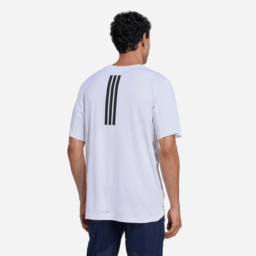 Áo Thun Nam Adidas D4T Primelift 3 Stripes - Trắng - Supersports Vietnam