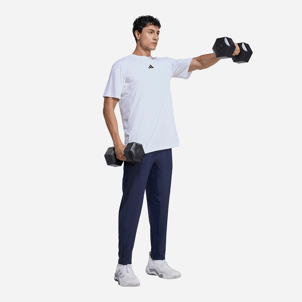Áo Thun Nam Adidas D4T Primelift 3 Stripes - Trắng - Supersports Vietnam