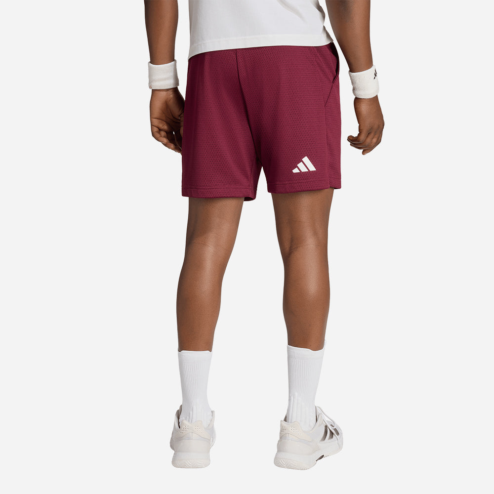 Quần Ngắn Thể Thao Nam Adidas Tennis - Đỏ - Supersports Vietnam