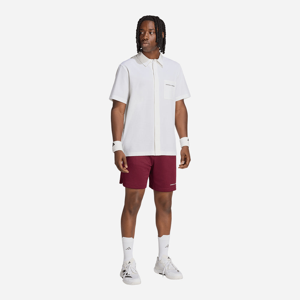 Quần Ngắn Thể Thao Nam Adidas Tennis - Đỏ - Supersports Vietnam