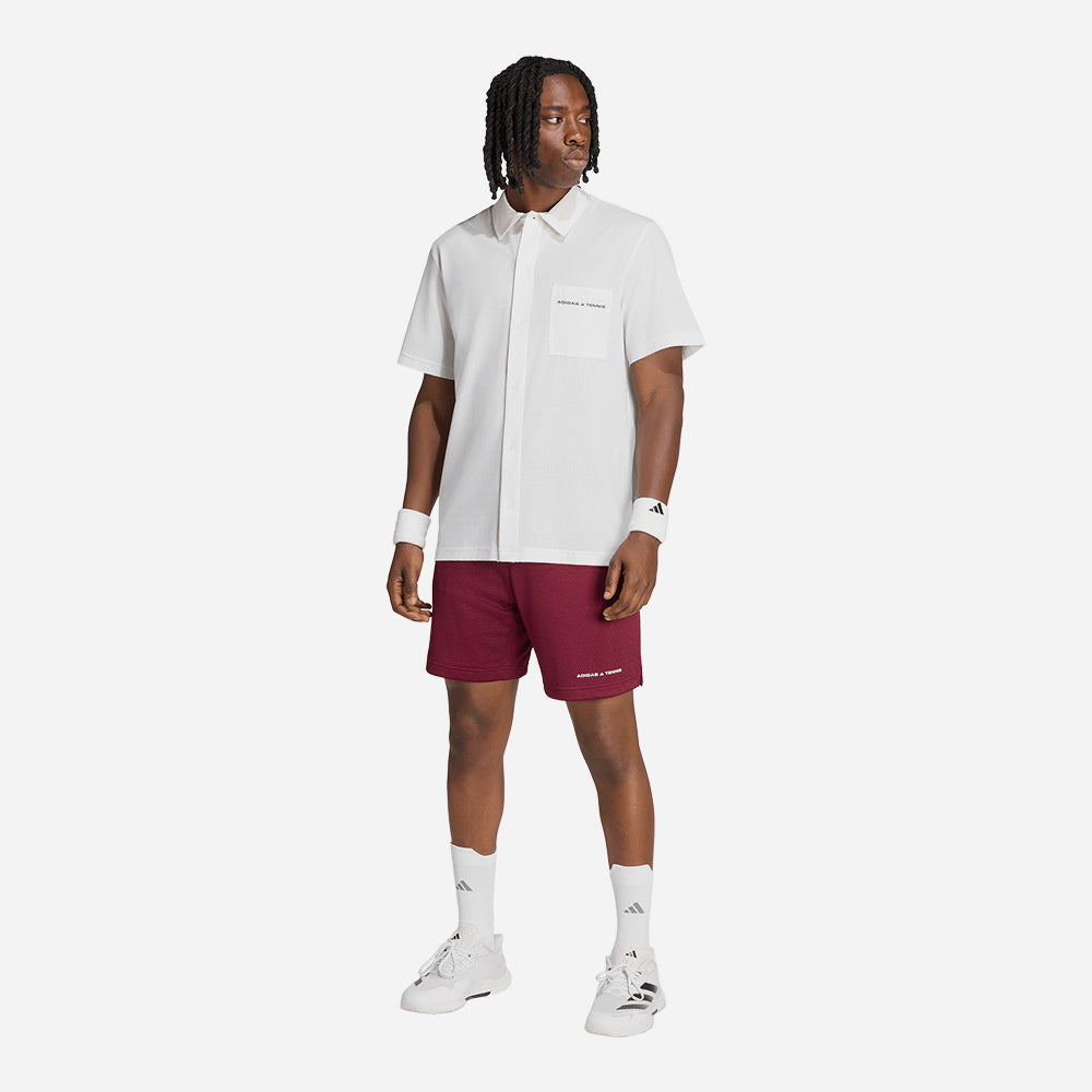 Quần Ngắn Thể Thao Nam Adidas Tennis - Đỏ - Supersports Vietnam