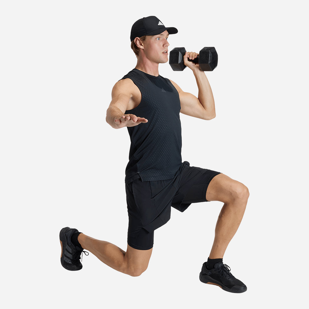 Quần Ngắn Thể Thao Nam Adidas D4T Workout 2In1 - Đen - Supersports Vietnam