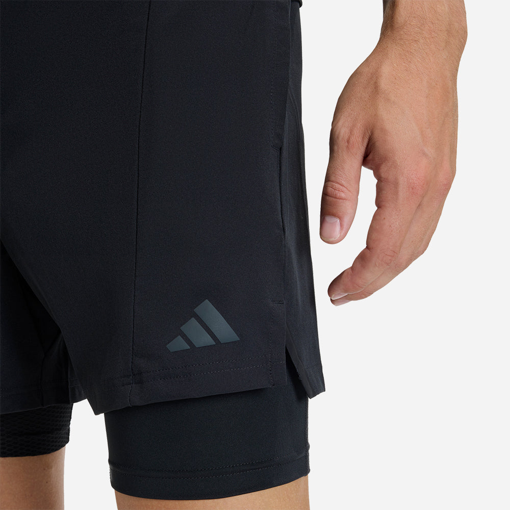 Quần Ngắn Thể Thao Nam Adidas D4T Workout 2In1 - Đen - Supersports Vietnam