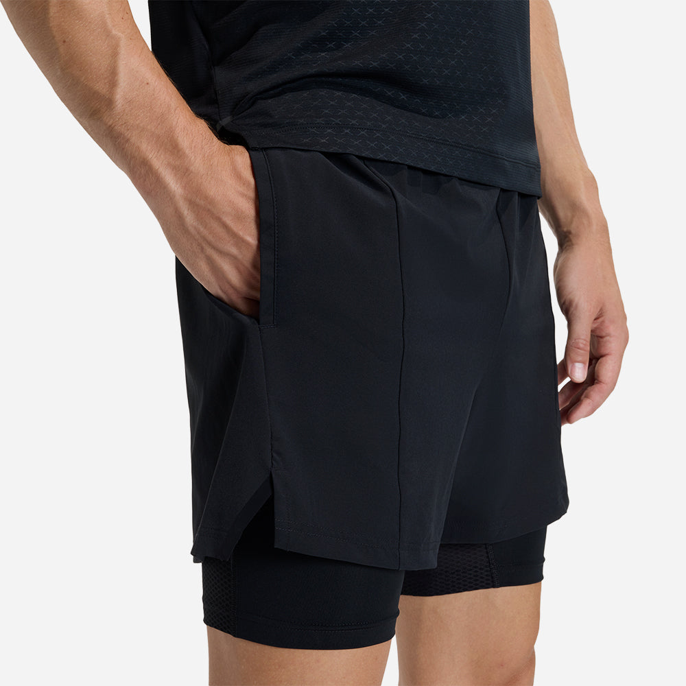 Quần Ngắn Thể Thao Nam Adidas D4T Workout 2In1 - Đen - Supersports Vietnam
