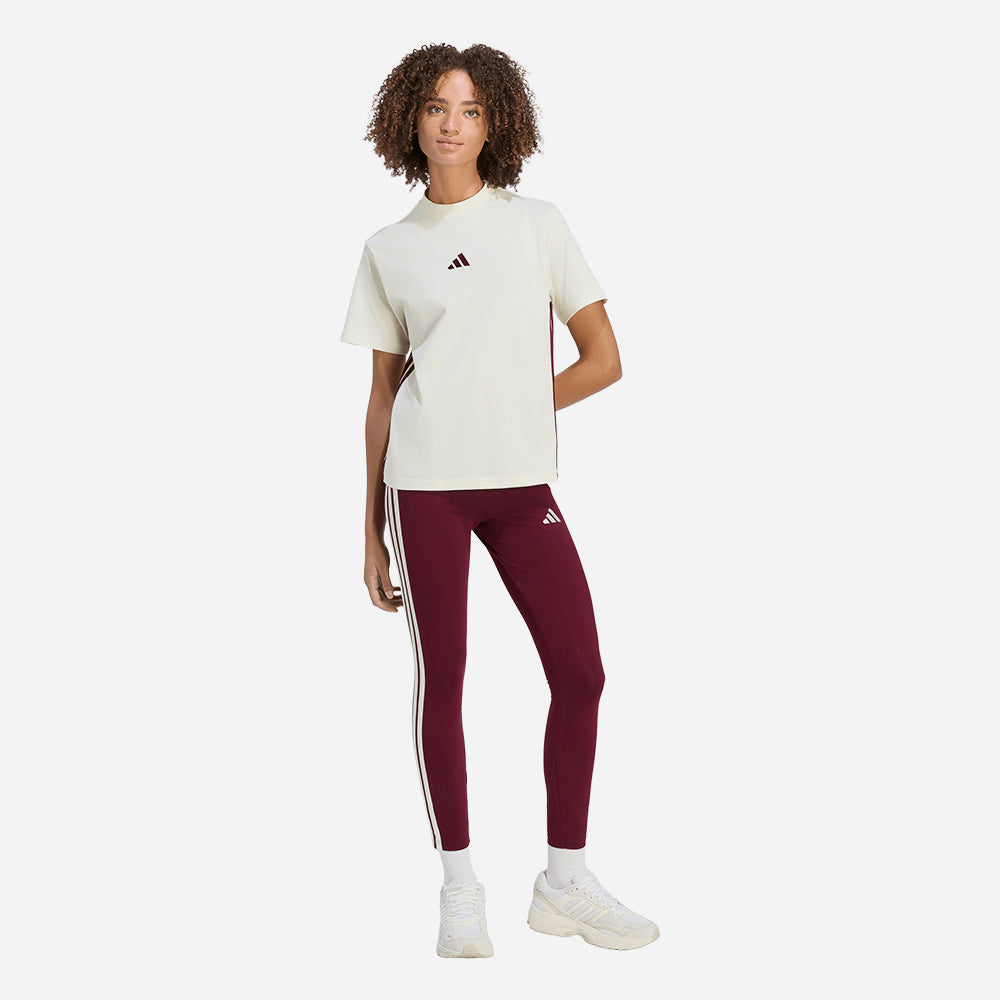Áo Thun Nữ Adidas Essentials 3-Stripes Cotton - Be - Supersports Vietnam