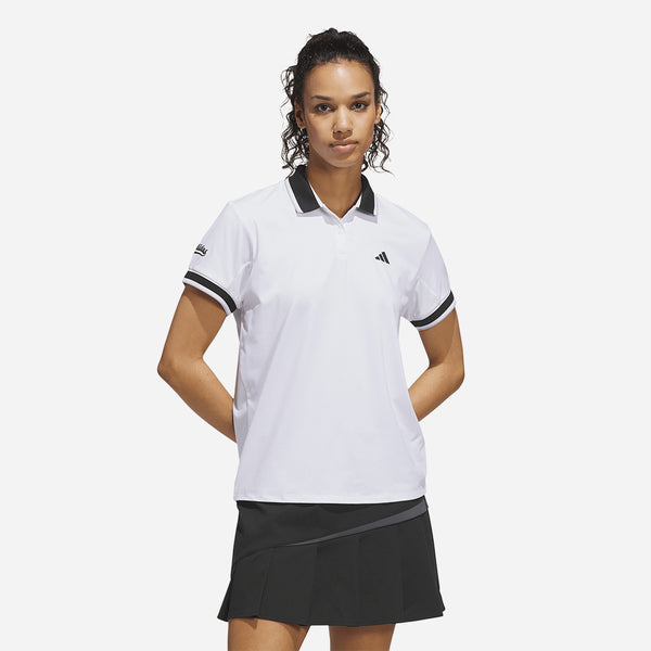 Áo Polo Nữ Adidas Climacool Flat Knit Collar Short Sleeve - Trắng - Supersports Vietnam