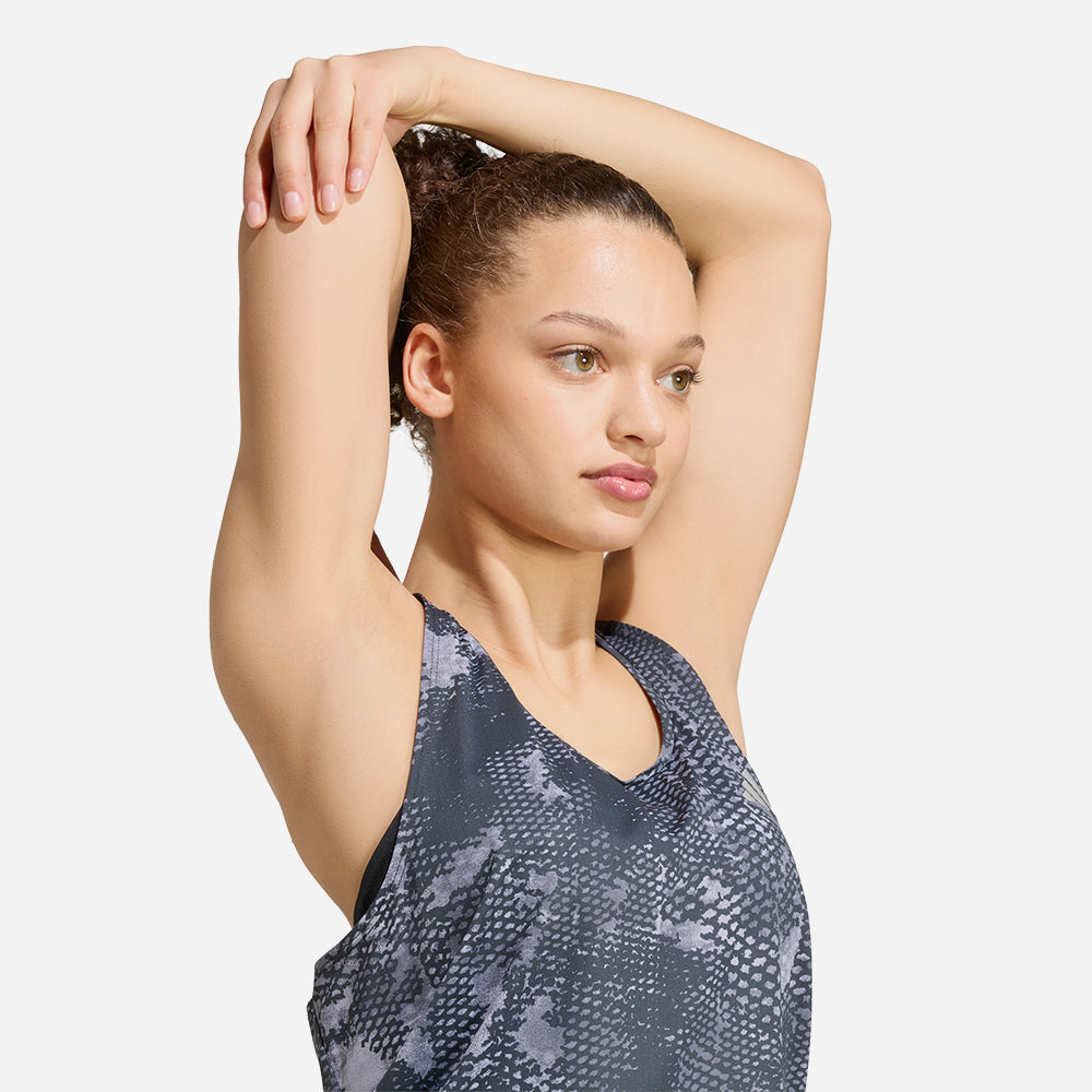 Áo Ba Lỗ Nữ Adidas Adi365 Running Animal Print Iconic - Xám - Supersports Vietnam