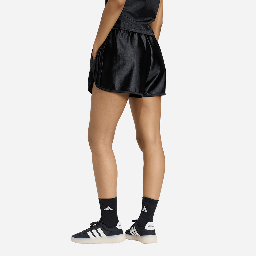 Quần Ngắn Thời Trang Nữ Adidas Seasonal Essentials Satin - Đen - Supersports Vietnam