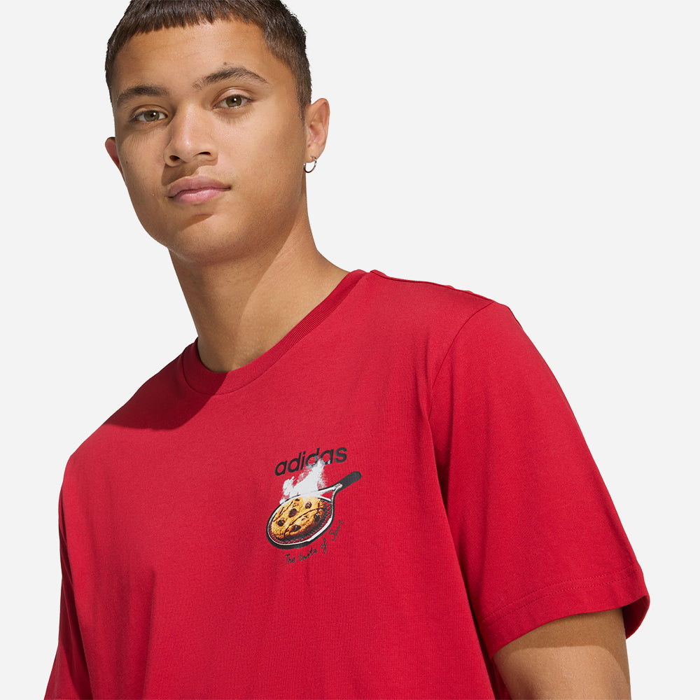 Áo Thun Nam Adidas Snack Cookie Graphic - Đỏ - Supersports Vietnam