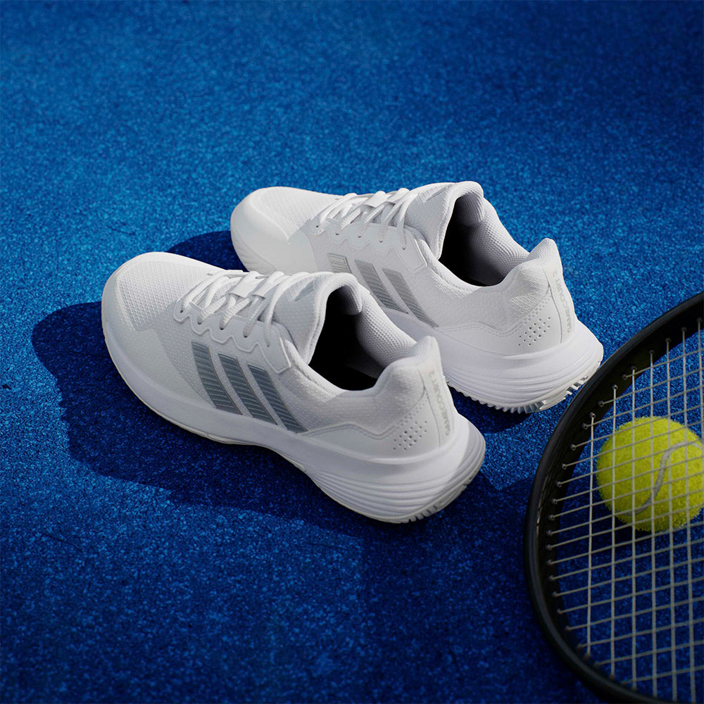 Giày Tennis Nữ Adidas Gamecourt 2 - Trắng - Supersports Vietnam