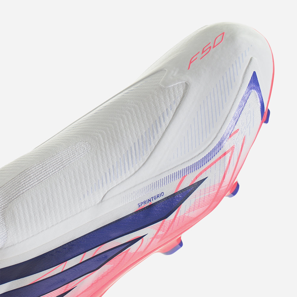Giày Đá Bóng Dành Cho Sân Cỏ Tự Nhiên Nam Adidas F50 Hyperfast League Laceless - Hồng - Supersports Vietnam