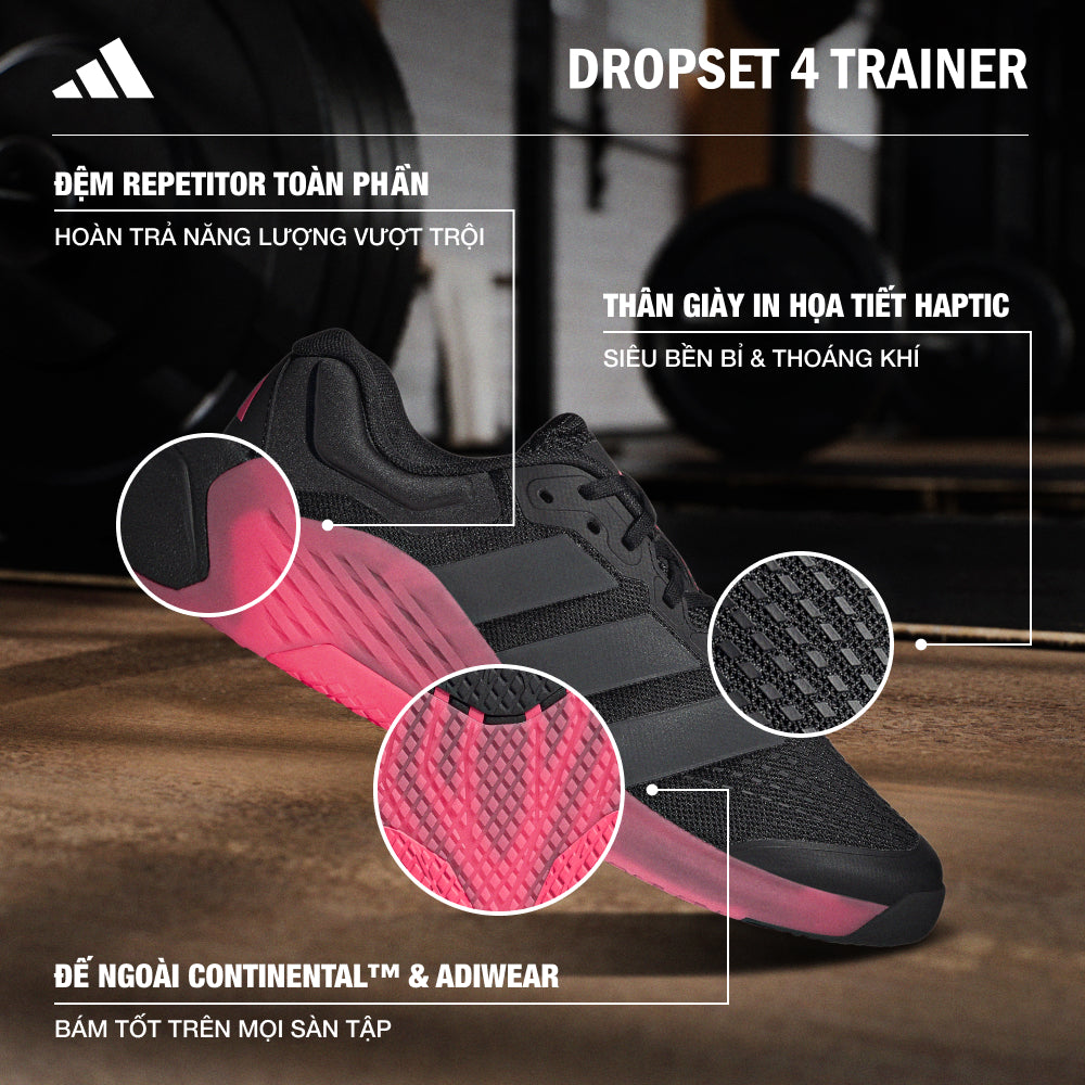 Giày Luyện Tập Nam Adidas Dropset 4 Trainer - Đen - Supersports Vietnam