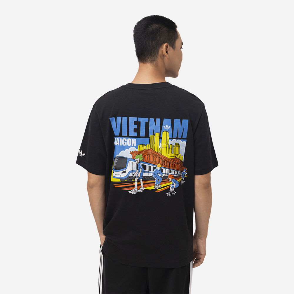 Áo Thun Unisex Adidas Gfx Saigon 1 - Đen - Supersports Vietnam