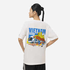 Áo Thun Unisex Adidas Gfx Saigon 1 - Trắng - Supersports Vietnam