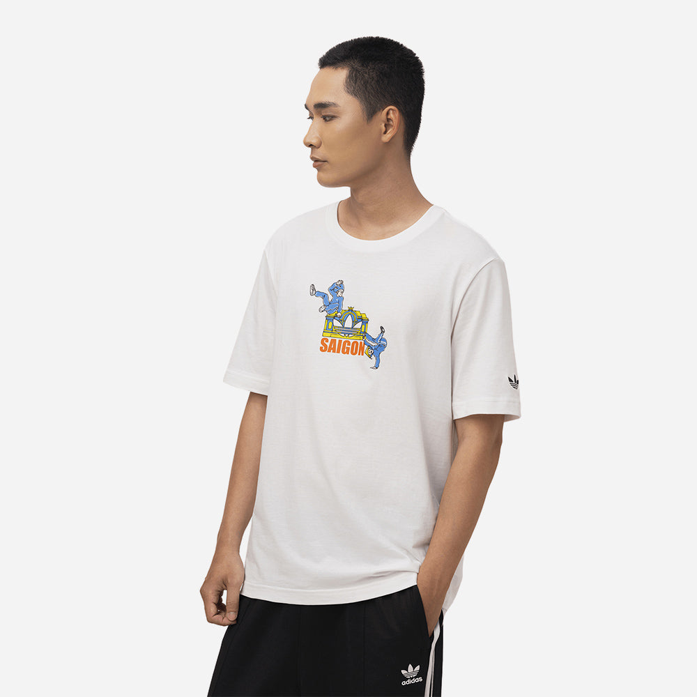 Áo Thun Unisex Adidas Gfx Saigon 2 - Trắng - Supersports Vietnam