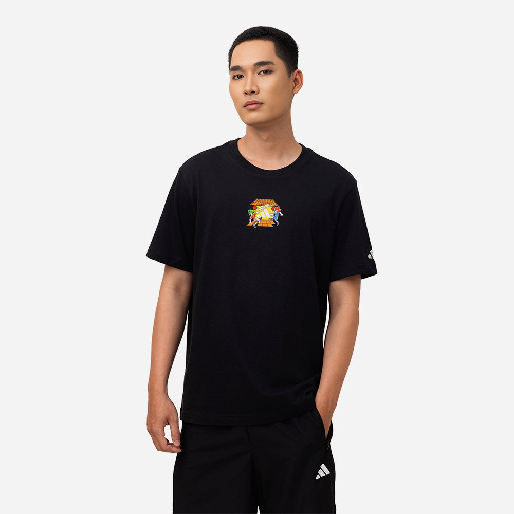 Áo Thun Unisex Adidas Gfx Hoi An - Đen - Supersports Vietnam