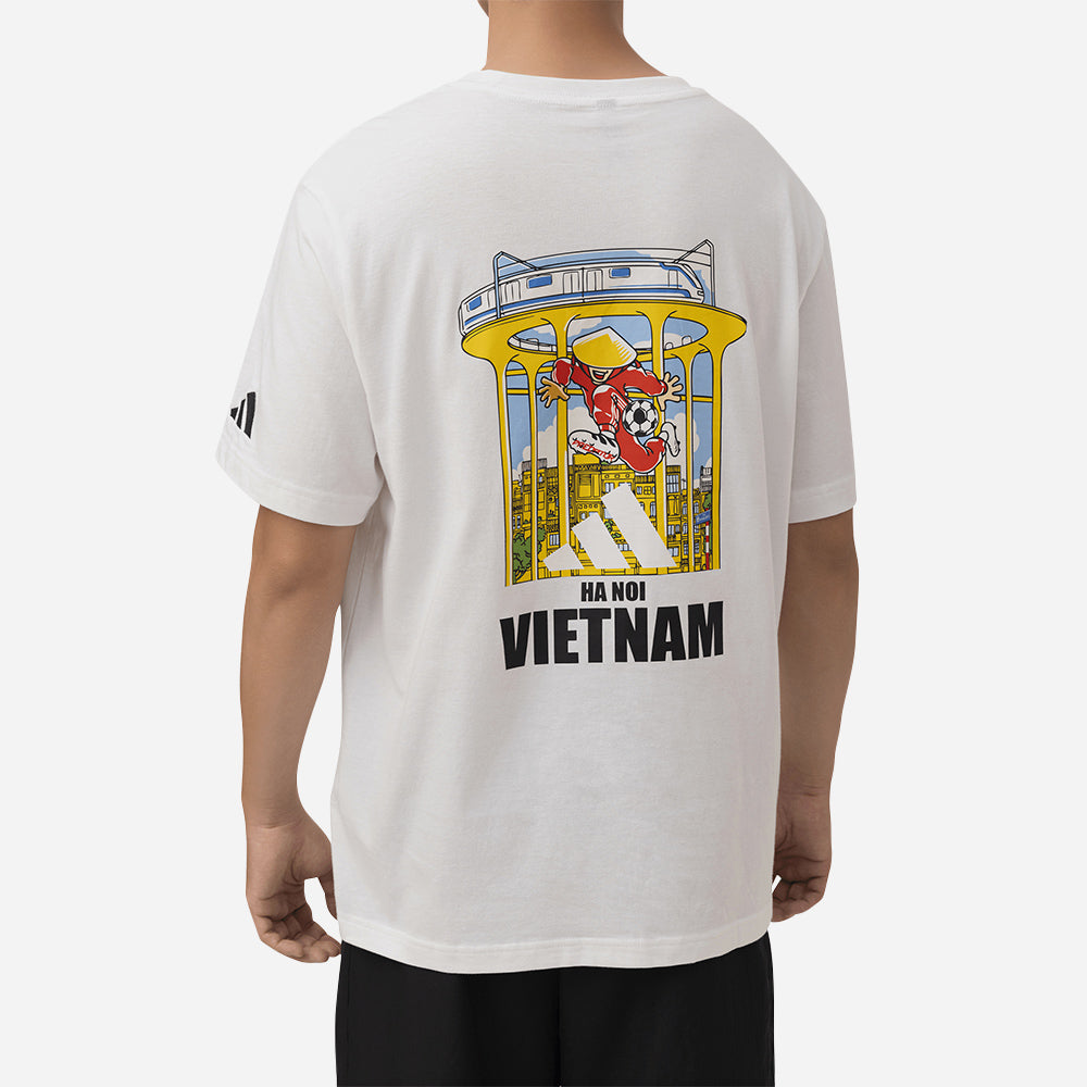 Áo Thun Unisex Adidas Gfx Hanoi - Trắng - Supersports Vietnam