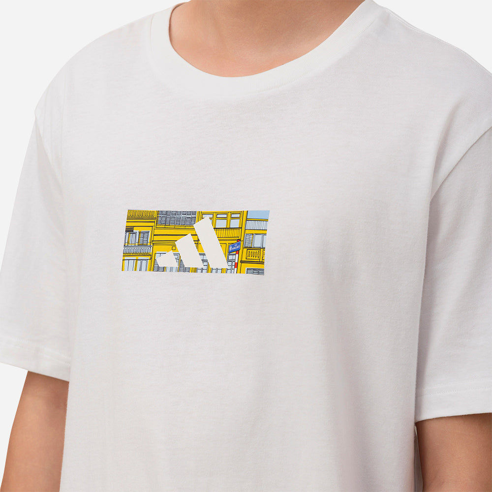 Áo Thun Unisex Adidas Gfx Hanoi - Trắng - Supersports Vietnam