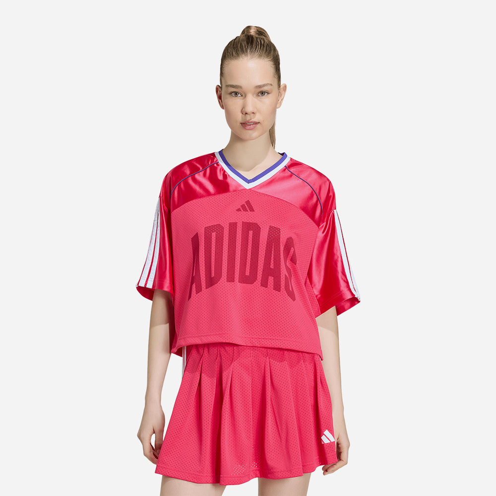 Áo Thun Nữ Adidas Stadium Mesh - Đỏ - Supersports Vietnam