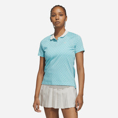 Women's Adidas Originals All Over Trefoil Polo - Blue