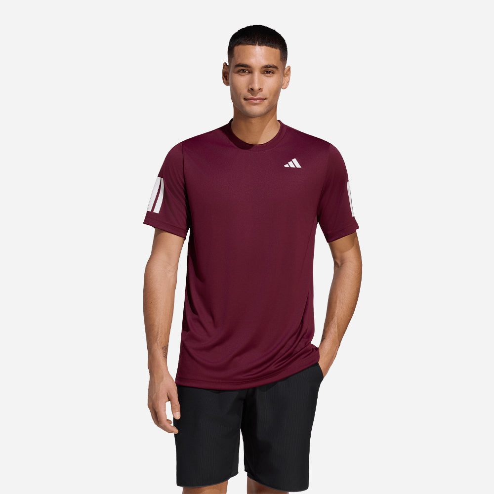 Áo Thun Nam Adidas Club Tennis Climacool 3-Stripes - Đỏ - Supersports Vietnam