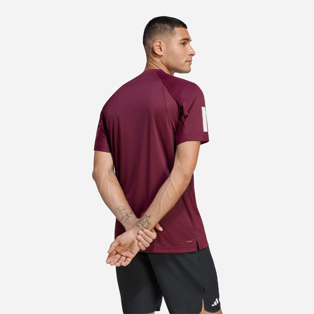 Áo Thun Nam Adidas Club Tennis Climacool 3-Stripes - Đỏ - Supersports Vietnam