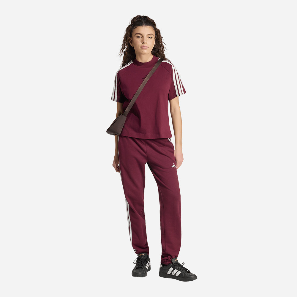 Áo Thun Nữ Adidas Kit 3-Stripes - Đỏ - Supersports Vietnam