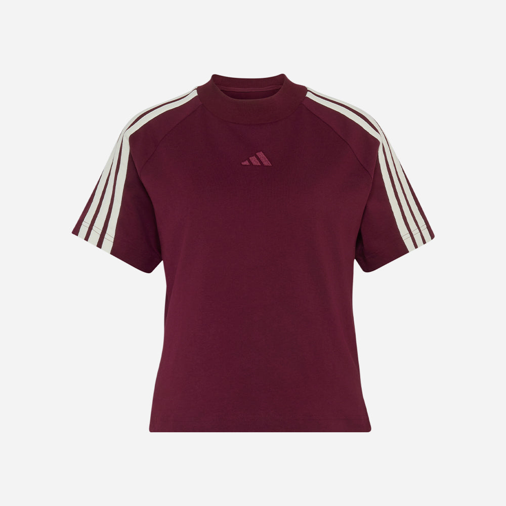 Áo Thun Nữ Adidas Kit 3-Stripes - Đỏ - Supersports Vietnam