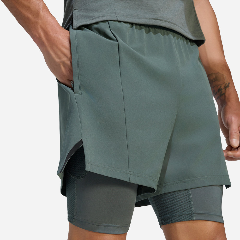 Quần Ngắn Thể Thao Nam Adidas D4T Workout 2In1 - Supersports Vietnam