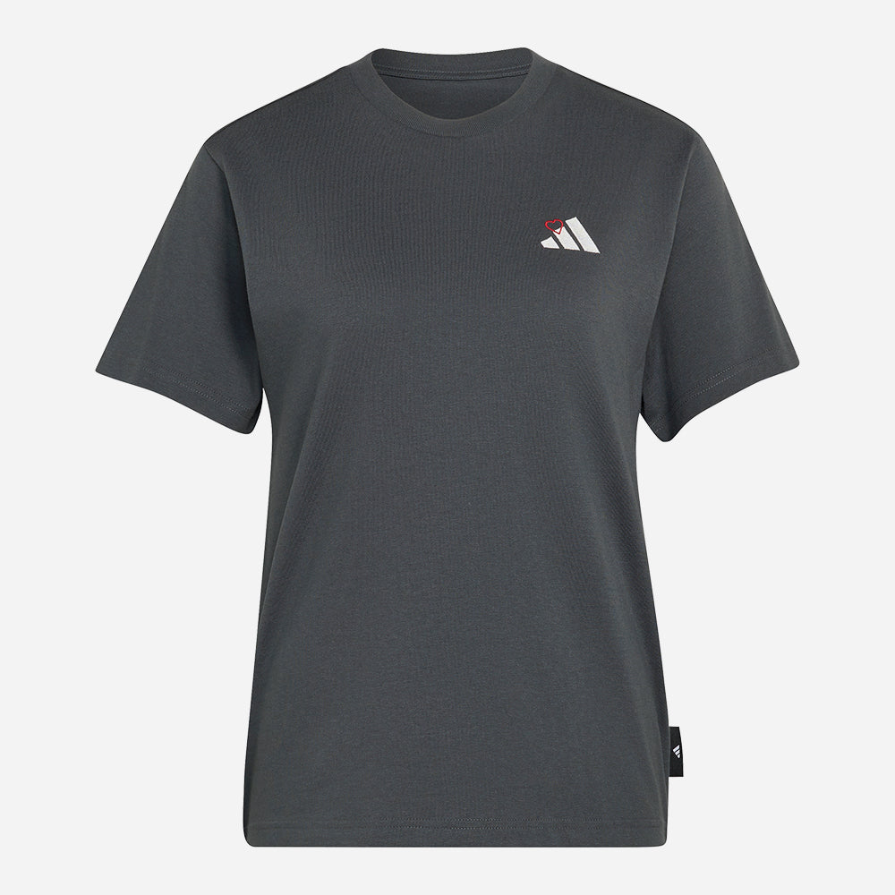 Áo Thun Nữ Adidas Mini Embroidery Pack Regular Graphic - Xám - Supersports Vietnam