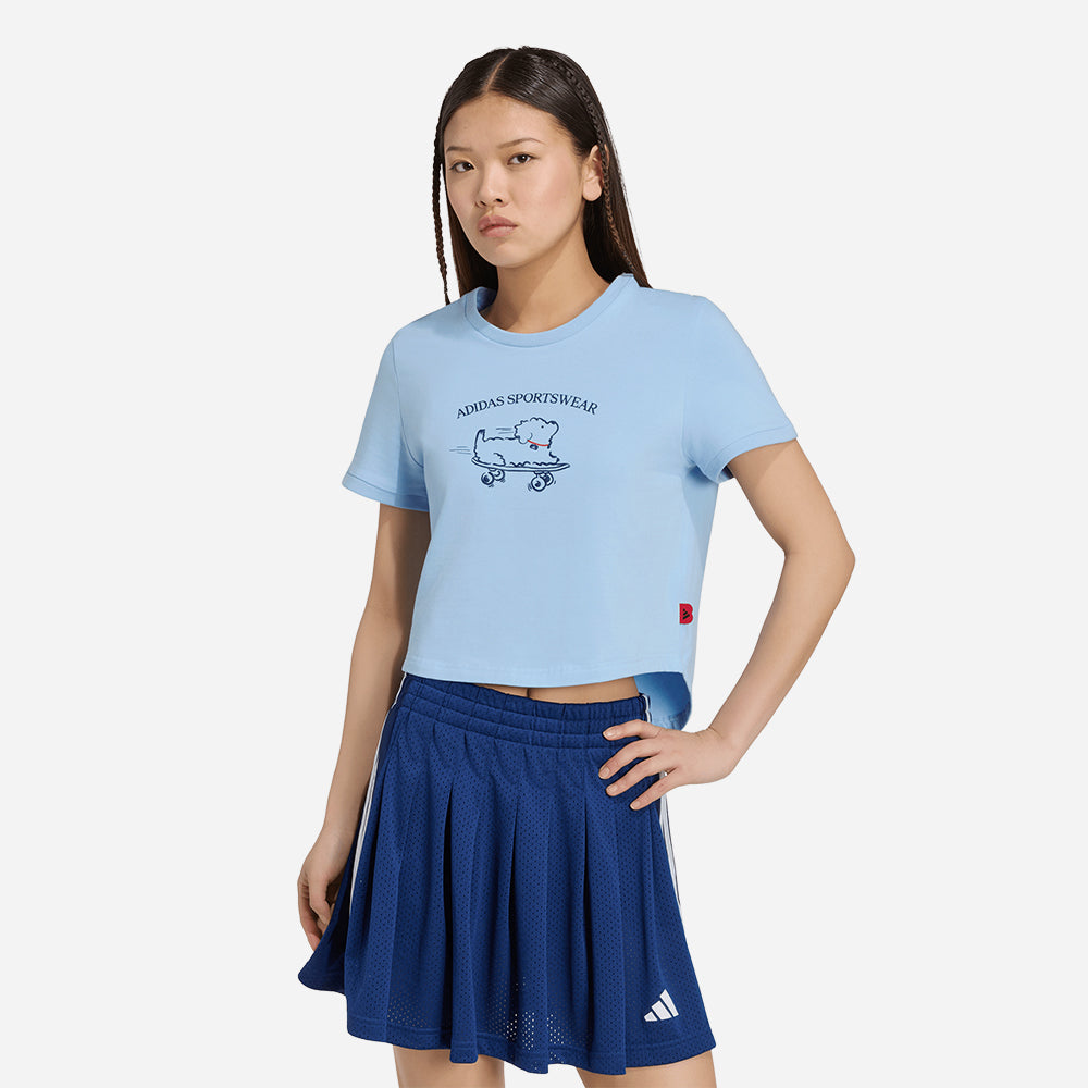 Áo Thun Nữ Adidas Animal Pop Graphic 2 - Xanh Dương - Supersports Vietnam