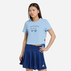 Áo Thun Nữ Adidas Animal Pop Graphic 2 - Xanh Dương - Supersports Vietnam