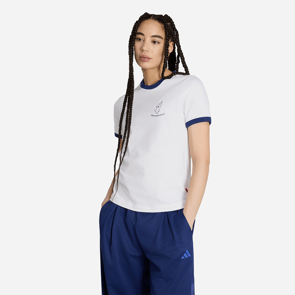 Áo Thun Nữ Adidas Animal Pop Graphic - Trắng - Supersports Vietnam