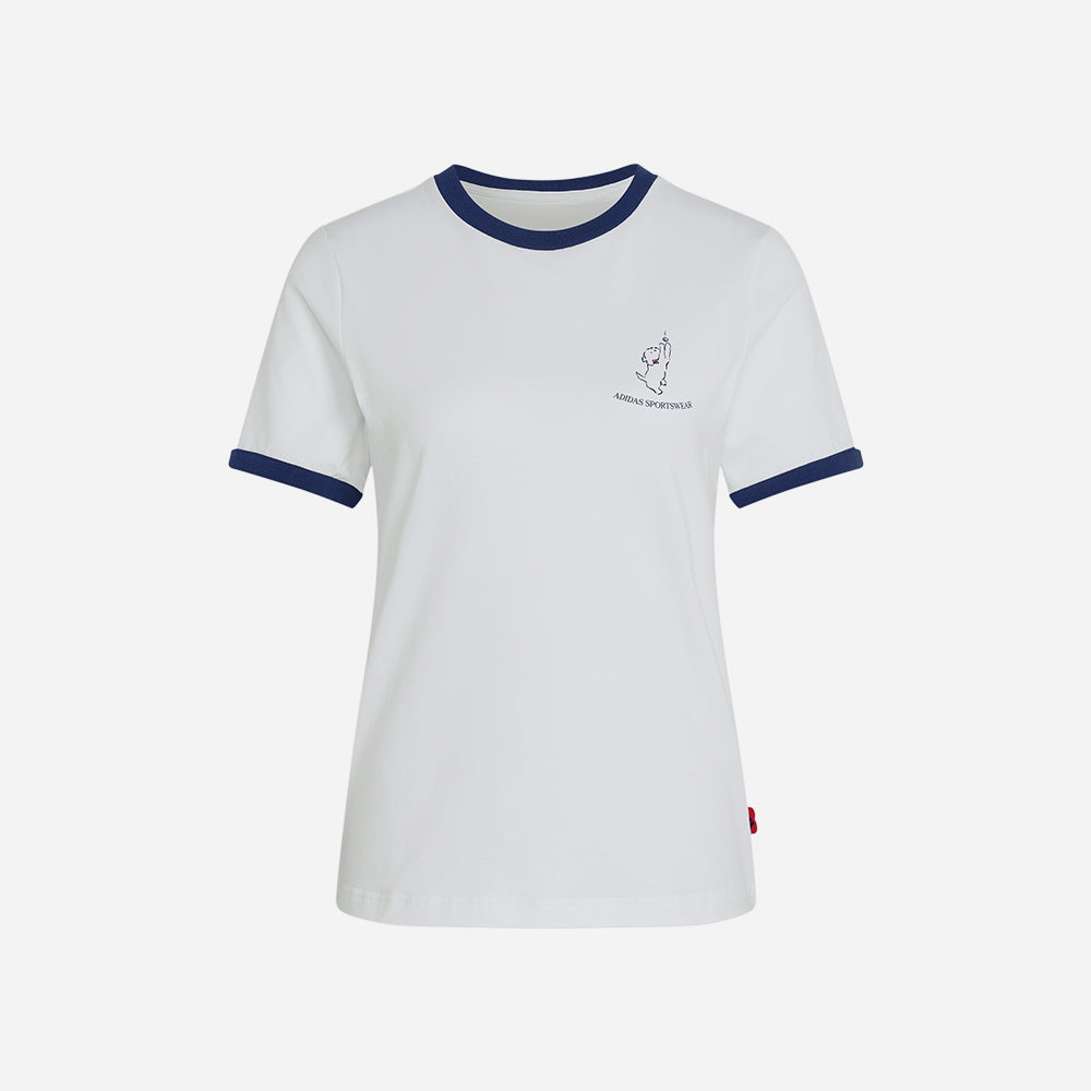Áo Thun Nữ Adidas Animal Pop Graphic - Trắng - Supersports Vietnam