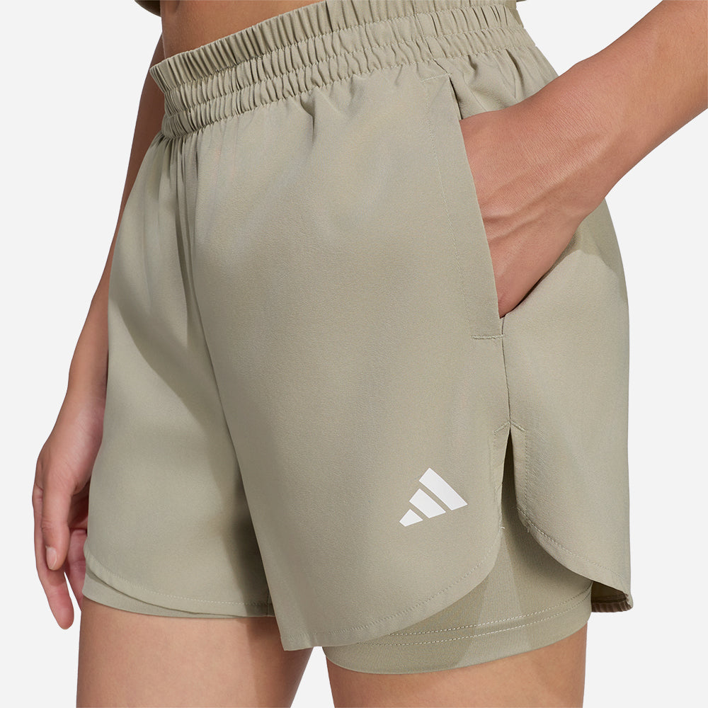 Quần Ngắn Thể Thao Nữ Adidas Workout Essentials 2In1 - Supersports Vietnam