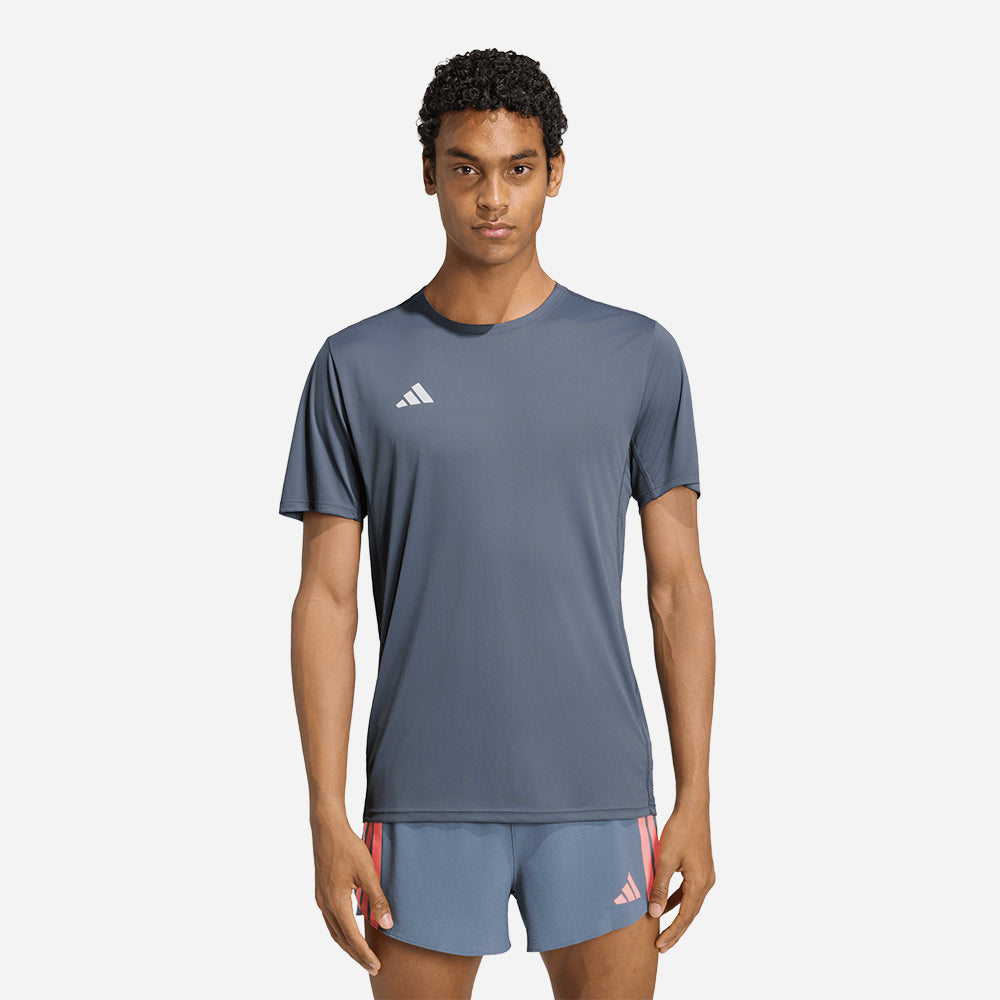 Áo Thun Nam Adidas Adizero Essentials Running - Xám - Supersports Vietnam