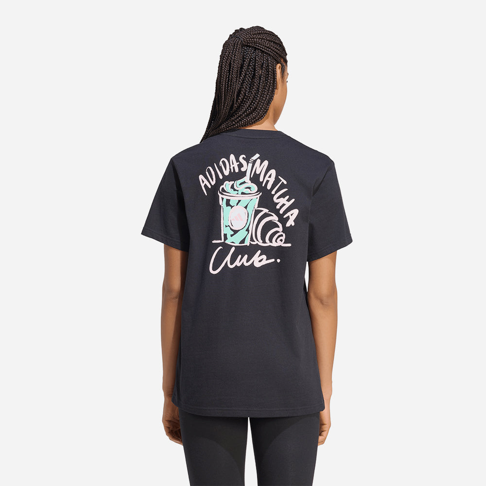 Áo Thun Nữ Adidas Food Loose Graphic - Đen - Supersports Vietnam
