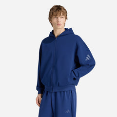 Áo Khoác Nam Adidas Soft Lux Full-Zip Hoodie - Xanh Dương - Supersports Vietnam