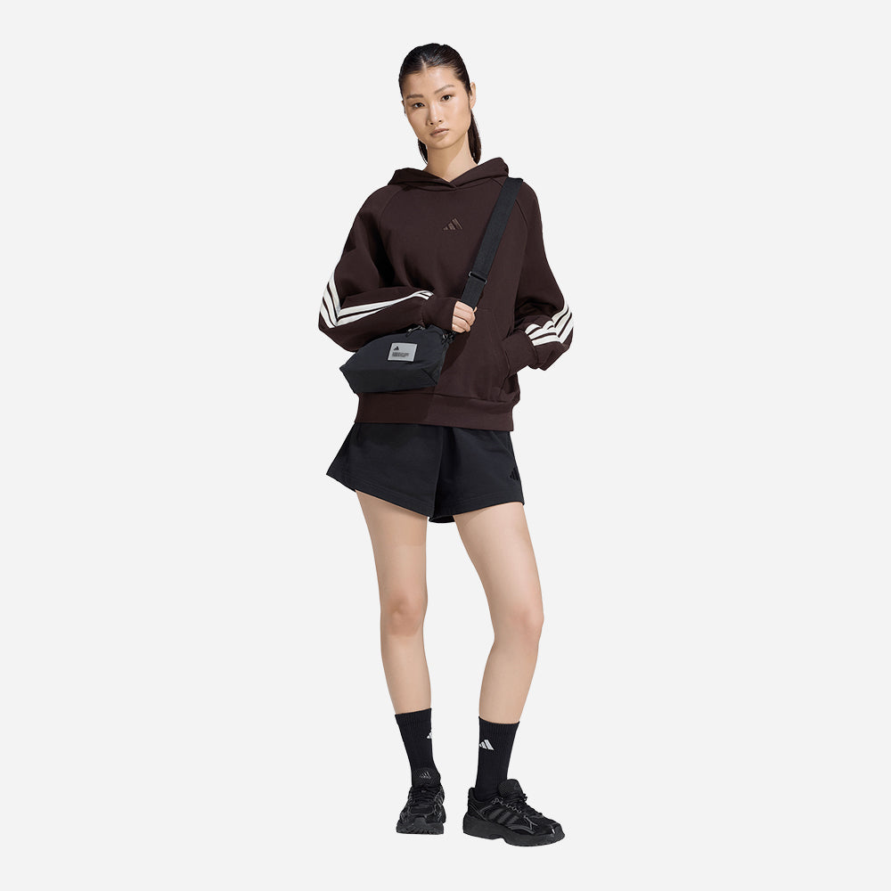 Quần Ngắn Thời Trang Nữ Adidas Kit Small Logo - Đỏ - Supersports Vietnam